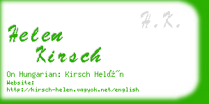 helen kirsch business card